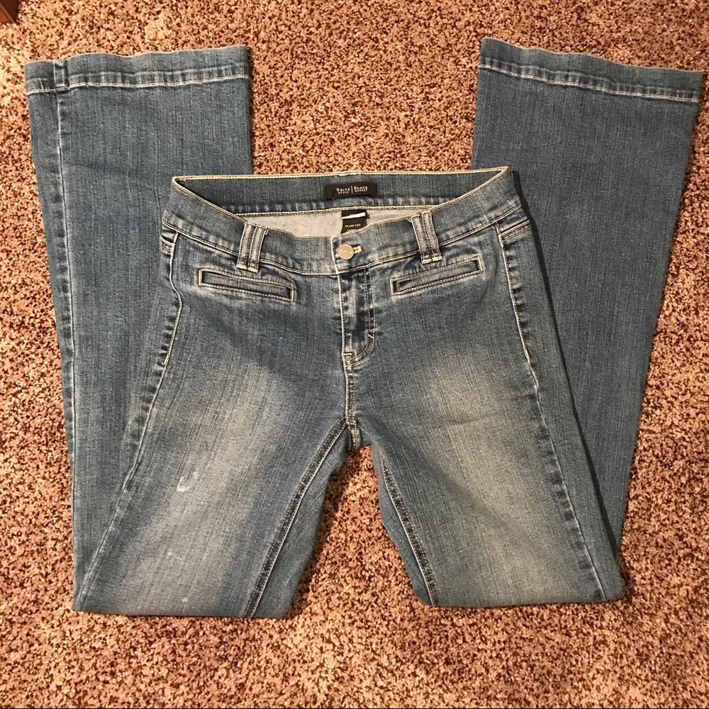 White House Black Market Denim Flare Jeans